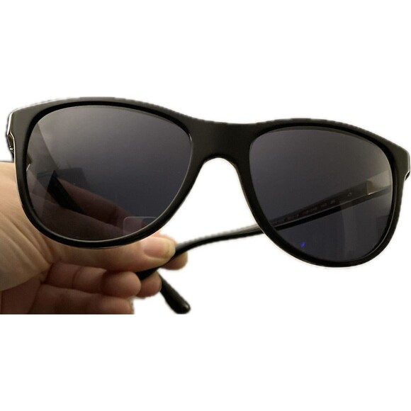Prada Men Sunglasses Authentic SPR 20S 1AB-0A9 Black Round Frames Grey Lenses - Picture 1 of 16